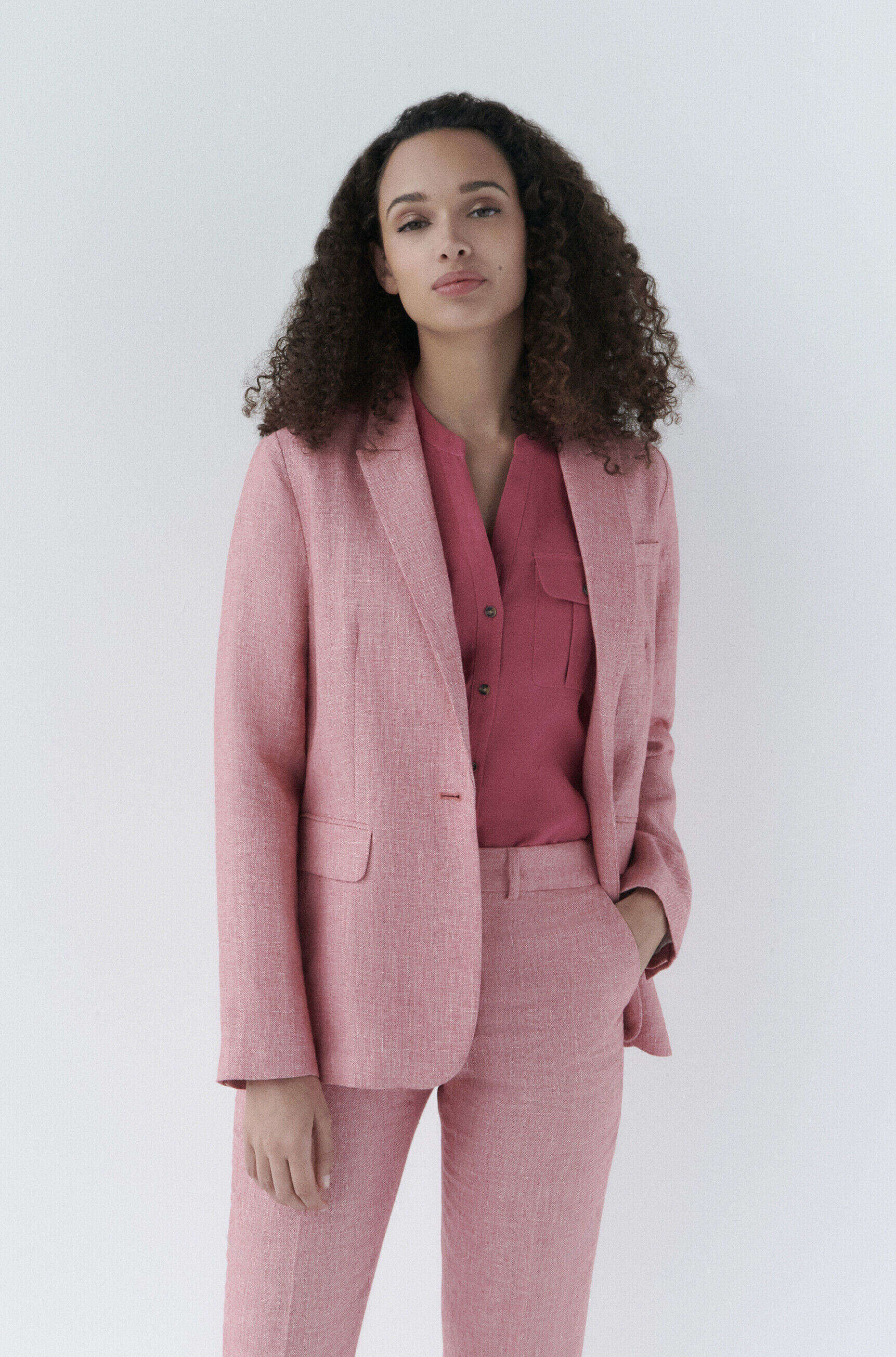 Veste volcan rouge foncé femme