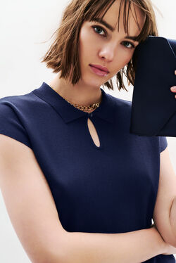 Pull Mruben sweater Mruben dark blue woman