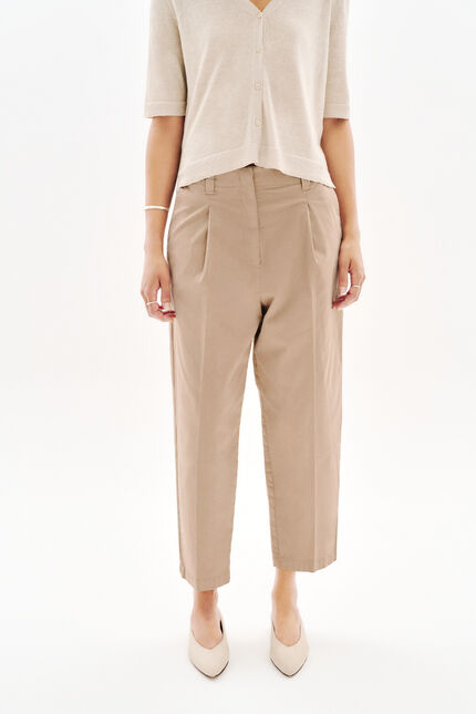 Pantalón Parrel taupe mujer