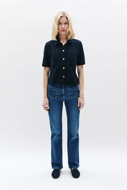 T-shirt Tobias bleu marine femme