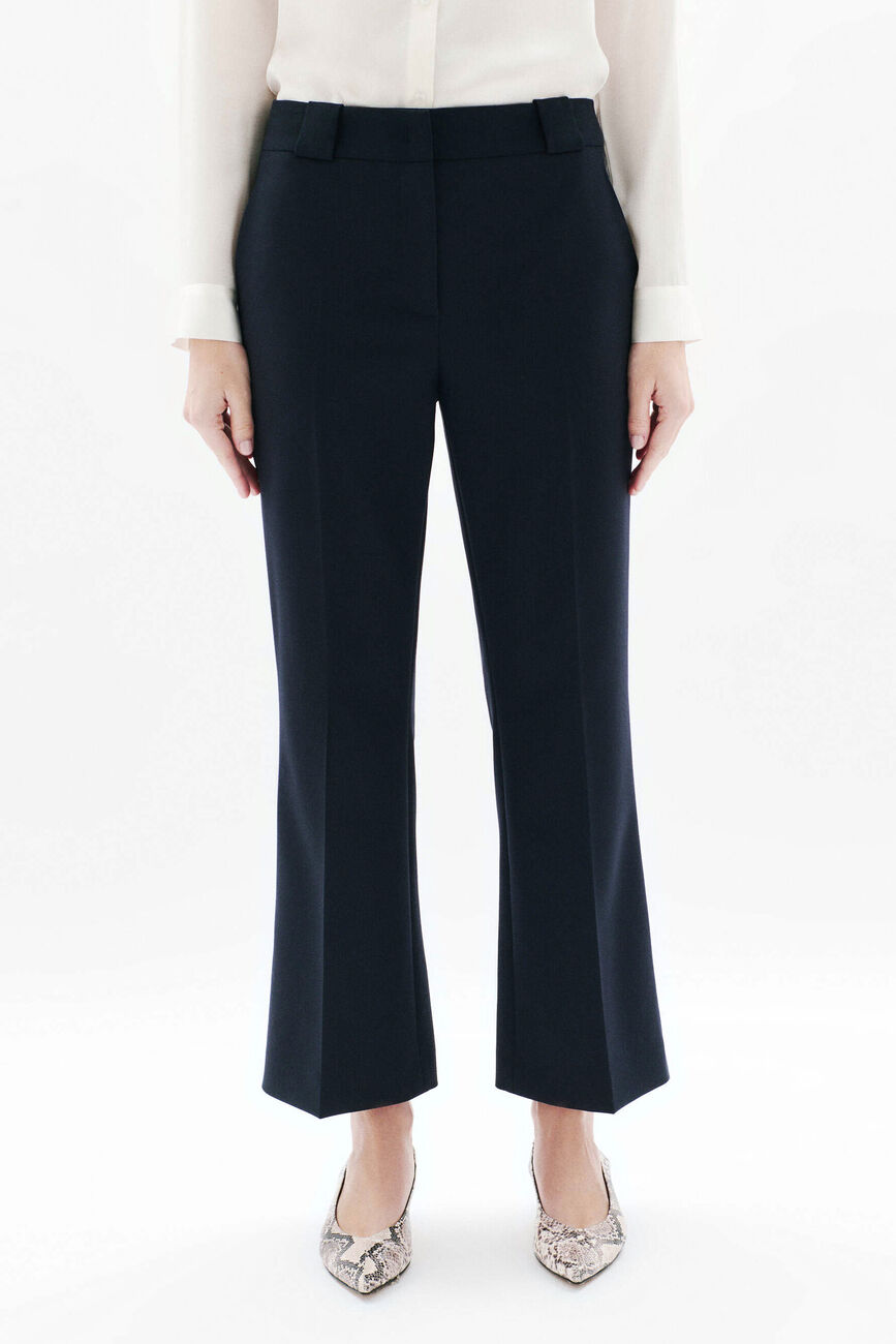 Pantalon Pelagie bleu marine femme