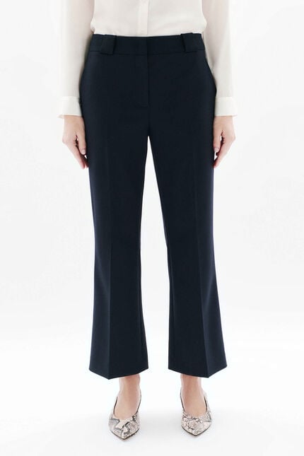 Pantalon Pelagie bleu marine femme