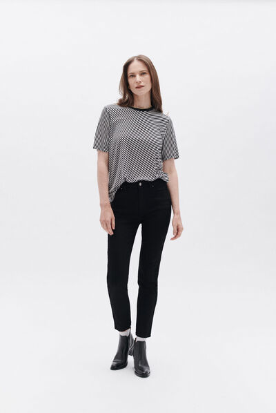 Pantalón paddy negro mujer