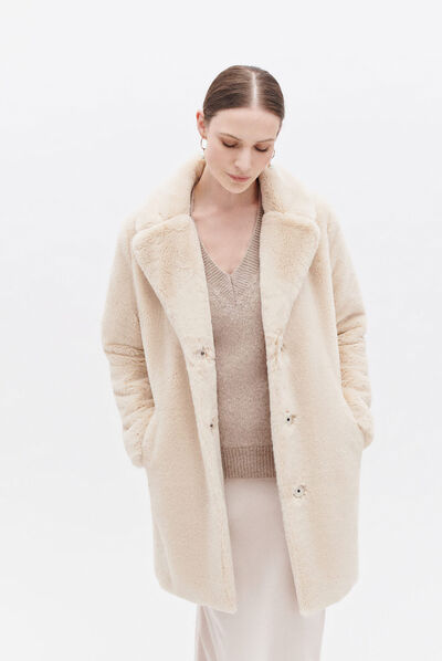 Manteau glovis marron femme