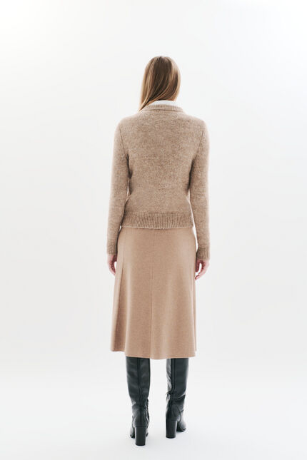 Maglione Mdona marrone chiaro donna