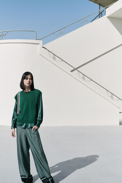 Pantalón pimeo2 azul marino mujer