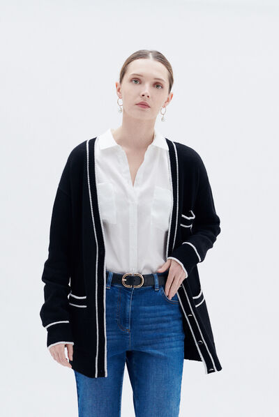 Gilet maxine noir femme