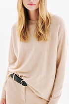 mamelia 100% cashmere sweater light grey woman