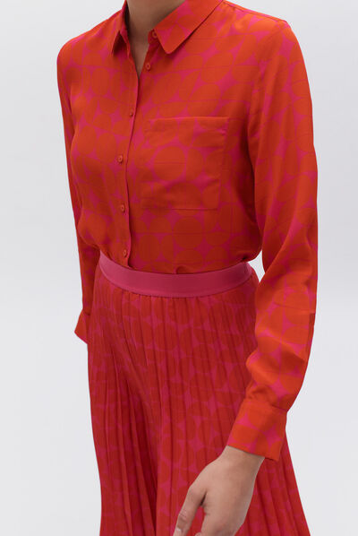 jupe amelia orange femme
