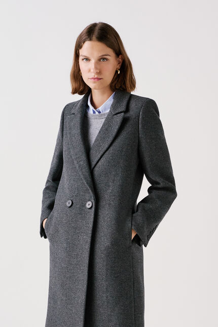 Manteau Gerard gris fonce femme