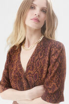 Relisa dress cognac brown woman