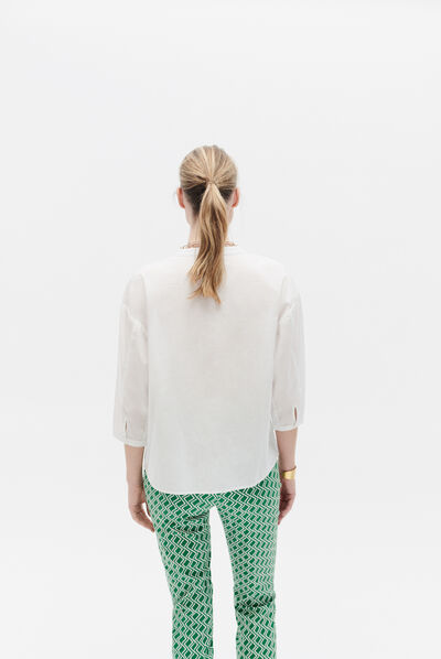 Camisa carlito branco mulher