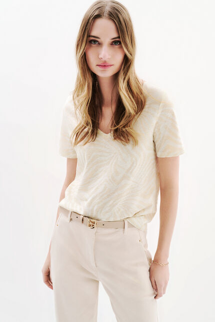 T-shirt Tmario creme femme