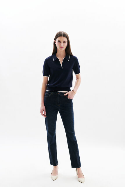 Broek pop denim double stone vrouw