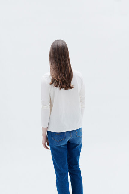 T-shirt tirus marfim mulher