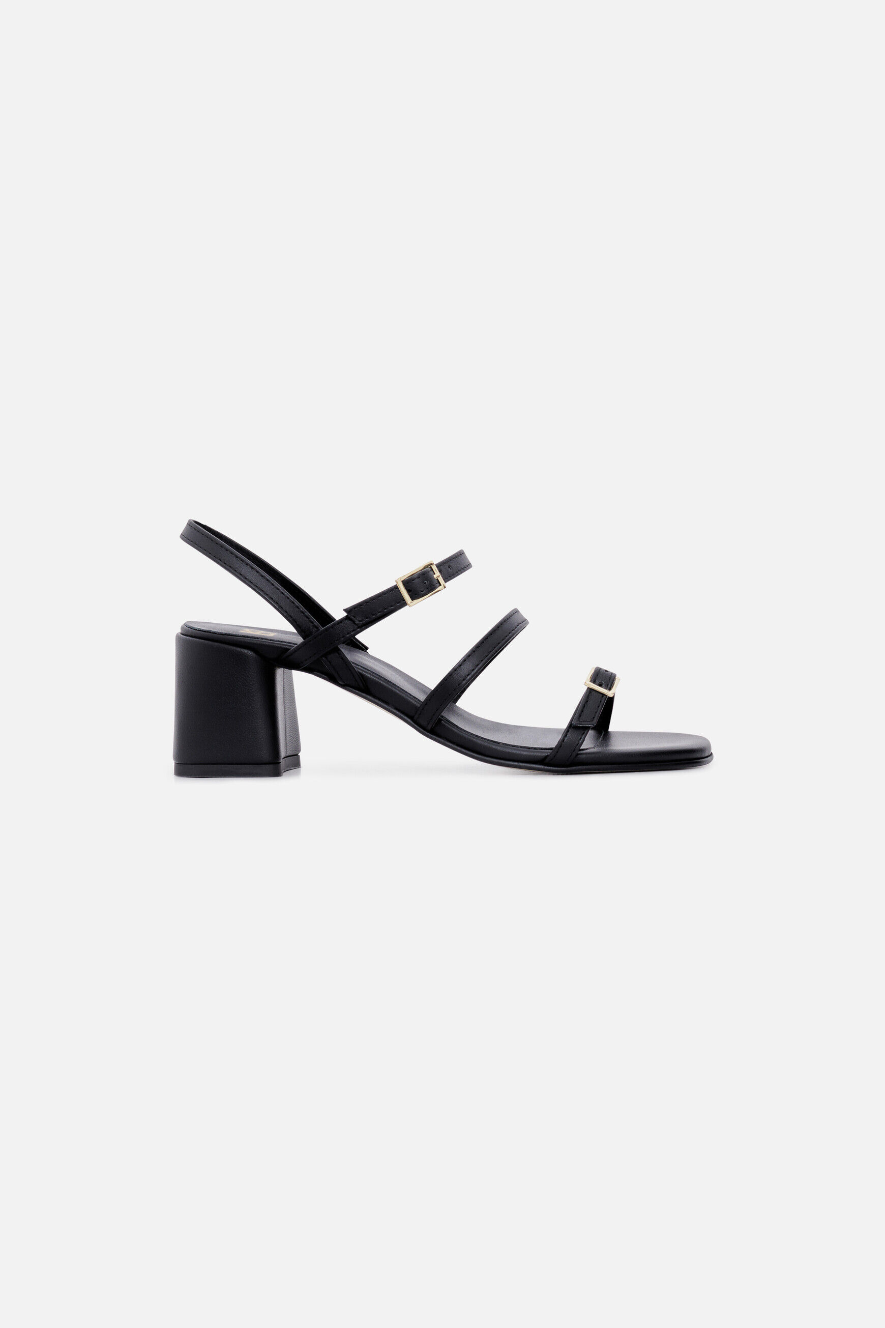 Chaussures Elodie en cuir naturel noir femme
