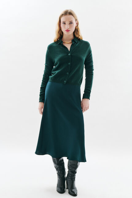 Falda Jalentina verde oscuro mujer