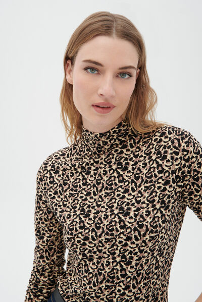 T-shirt Lila ecru donna