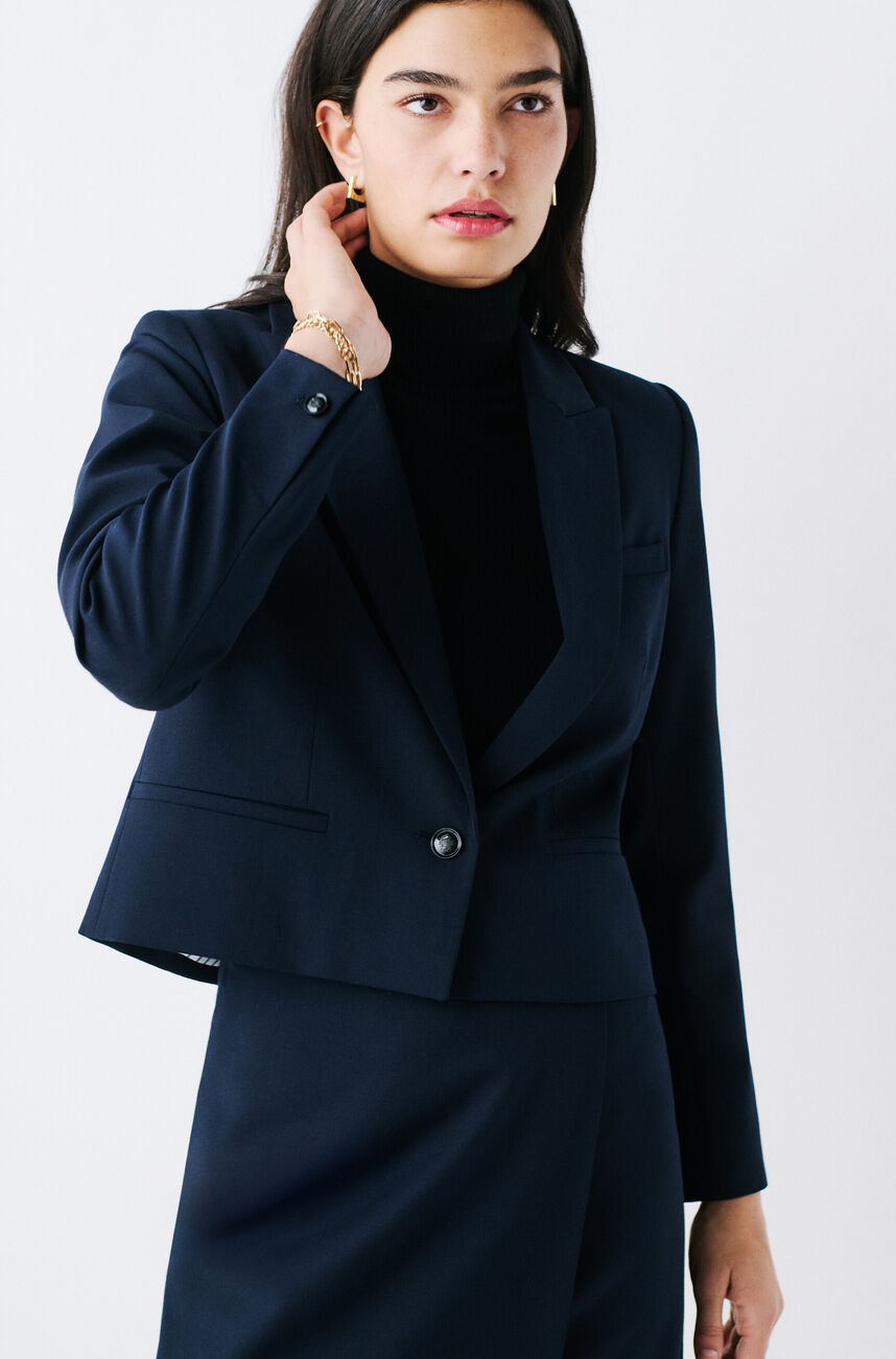 vphare jacket navy blue woman