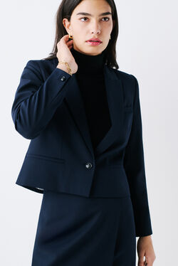 vphare jacket navy blue woman