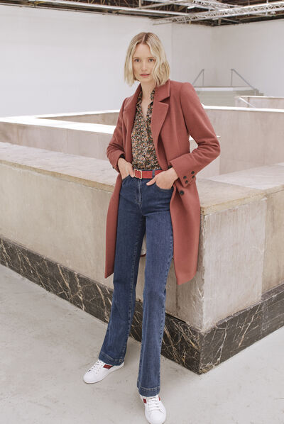 manteau norton vieux rose femme