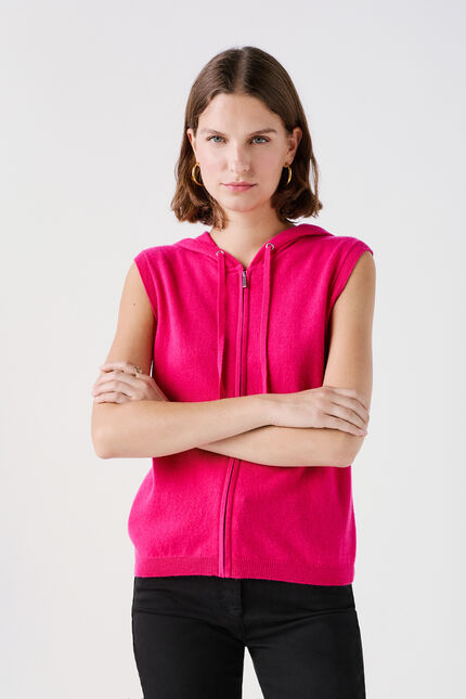 Colete mbasilou rosa mulher