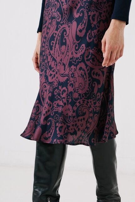 Jupe jalentin bleu marine femme