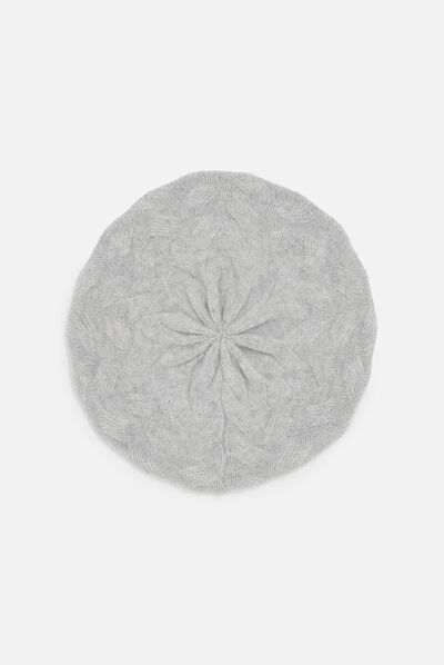 Beret berra gris clair femme
