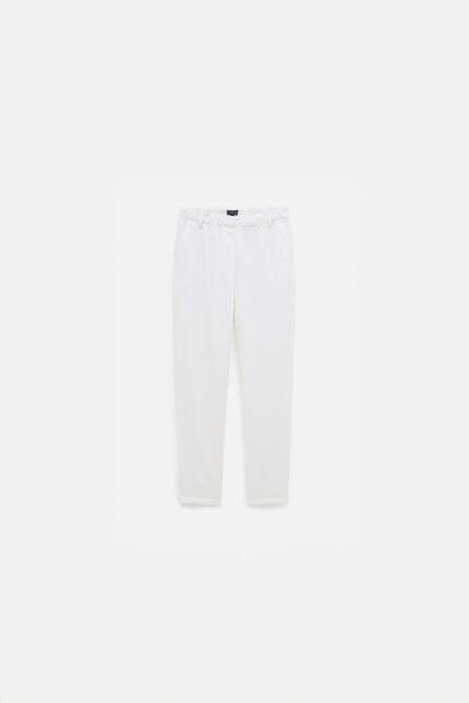 Pantalon pnoor blanc femme