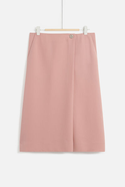jupe rania vieux rose femme