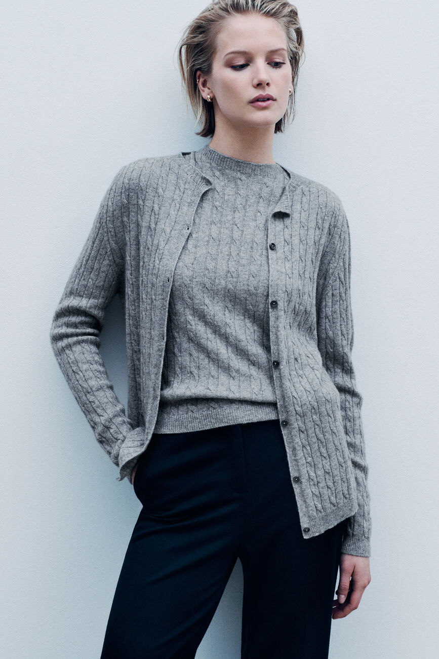 Mtheophile sweater made in Italy grey woman