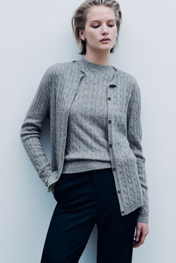 Mtheophile sweater made in Italy grey woman