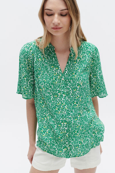 Blusa Carla1 verde menta mujer