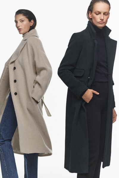 Manteau numero3 c1 vert fonce femme