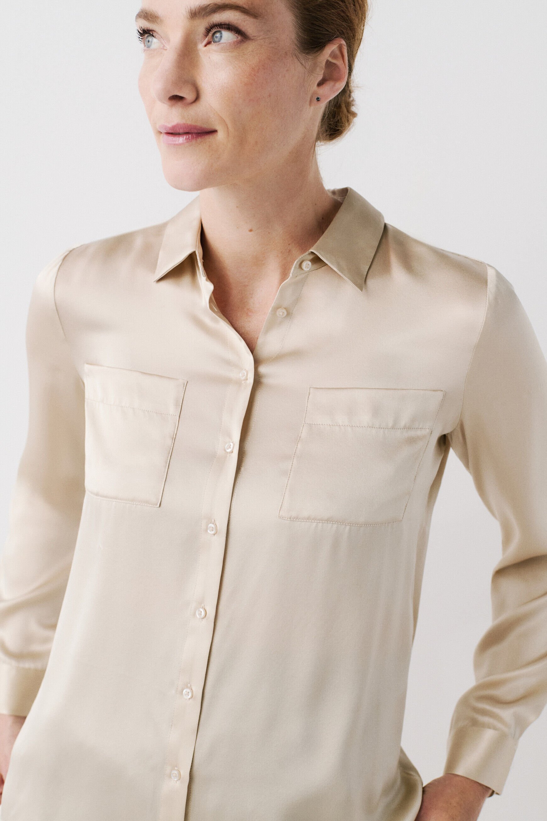 Chemise sales creme femme