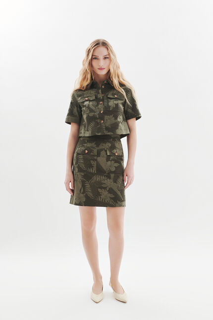 Chemise Cleo vert kaki femme