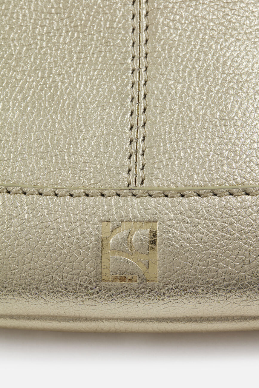 Banane savana2 en cuir naturel couleur or femme