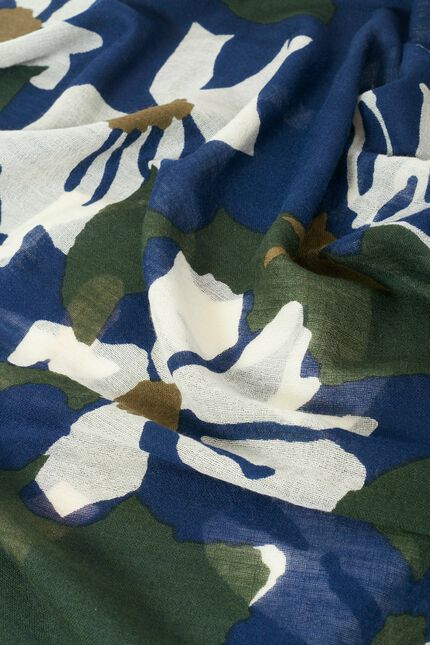 Foulard barbara bleu marine femme