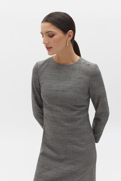abito swann nero donna