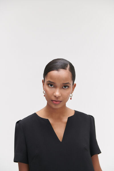 Petite robe noire eleonore noir femme