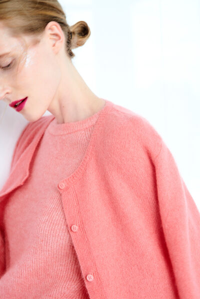 Gilet maurane rose femme