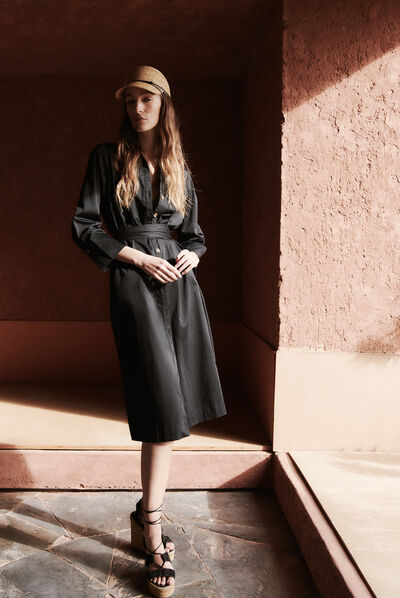 Vestido Maeva negro mujer