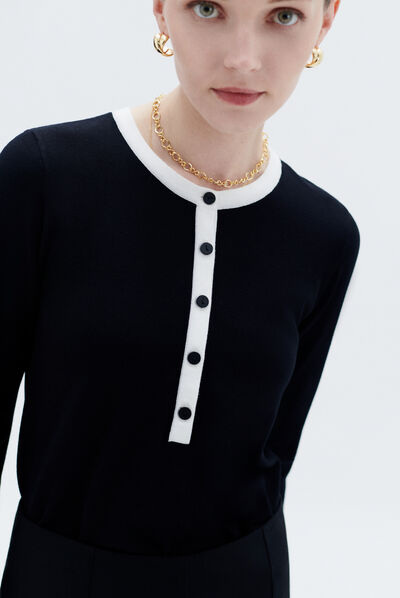 Pull milene noir femme