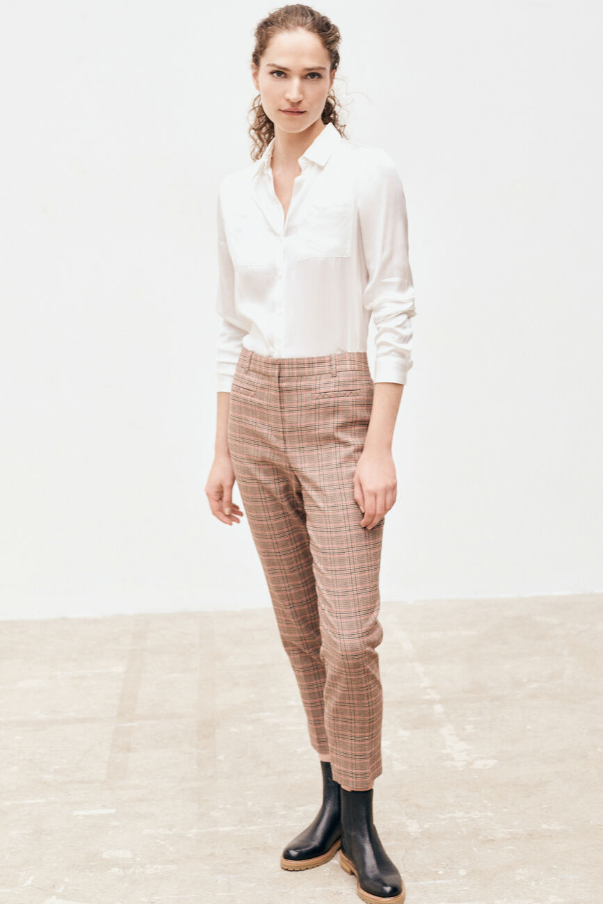 pantalon attico vieux rose femme
