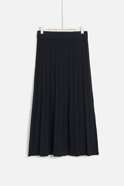 gonna midi alba nero donna