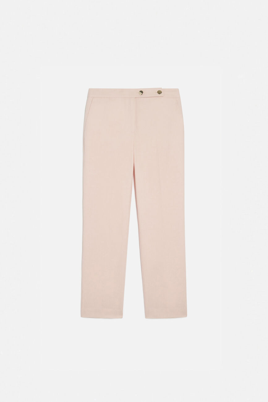 Pantalon pencette rose clair femme
