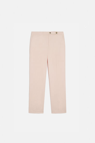 pantalon pencette rose clair femme Pantalon pencette rose clair femme
