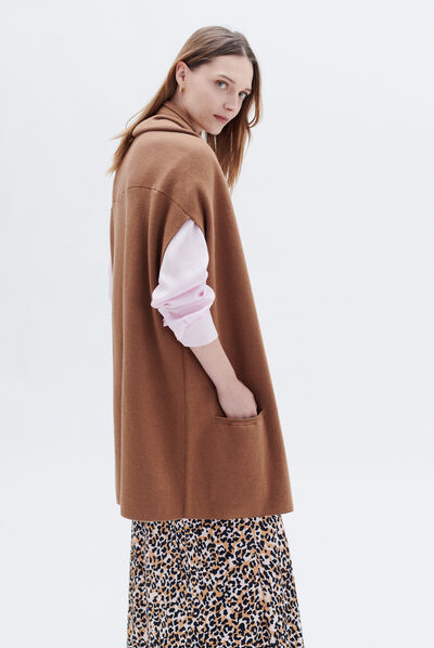 Veste melisa marron cognac femme