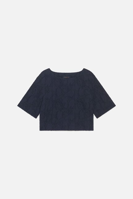 Blouse Cynthia2 bleu marine femme