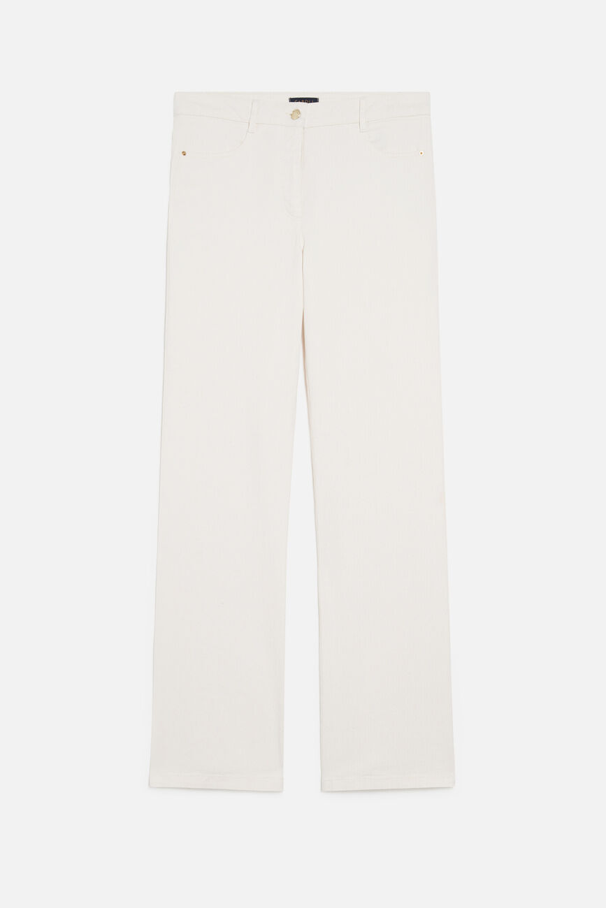 Pantalon piper ivoire femme